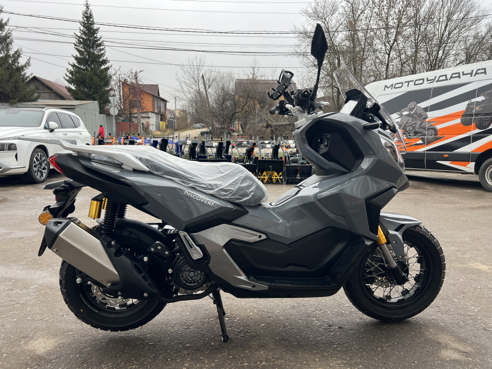 Скутер VMC DISCOVERY ТY50QT-77H 49 см3 СЕРИЯ T1700 (GLOSSY GREY) МОТОУДАЧА. Магазин мототехники и садового инвентаря с доставкой по всей России