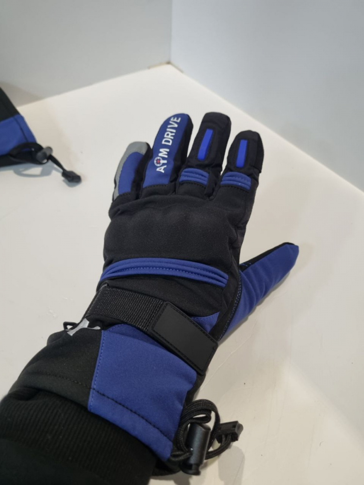Перчатки зимние AiM MTV-10 Dark Blue, XXL МОТОУДАЧА. Магазин мототехники и садового инвентаря с доставкой по всей России