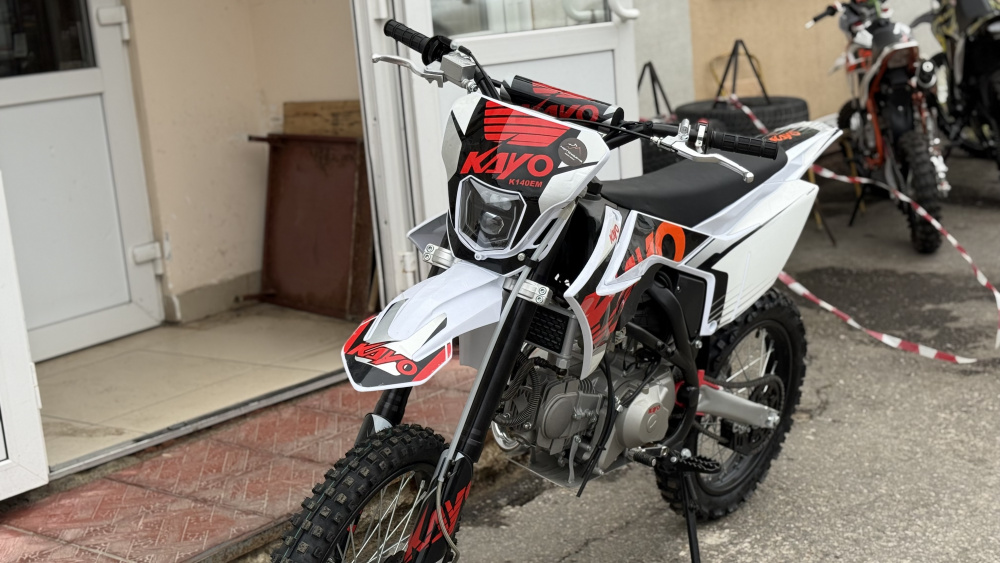 Питбайк KAYO BIG-MINI K140EM 19/16 TT 25 (механ. сцеп. эл. стартер) МОТОУДАЧА. Магазин мототехники и садового инвентаря с доставкой по всей России