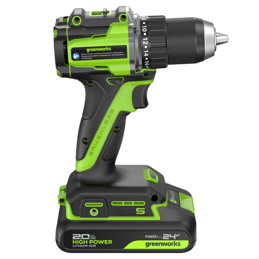 24V Дрель-шуруповерт акк.DD560,б/щет,30/60 Нм,13мм,Anti-kickback,1х2Ач,ЗУ,кор (3708407CUA) МОТОУДАЧА. Магазин мототехники и садового инвентаря с доставкой по всей России