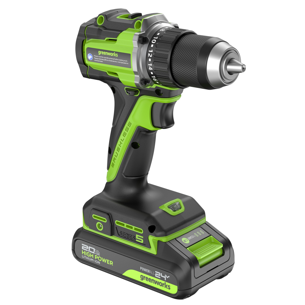 24V Дрель-шуруповерт акк.DD560,б/щет,30/60 Нм,13мм,Anti-kickback,1х2Ач,ЗУ,кор (3708407CUA) МОТОУДАЧА. Магазин мототехники и садового инвентаря с доставкой по всей России