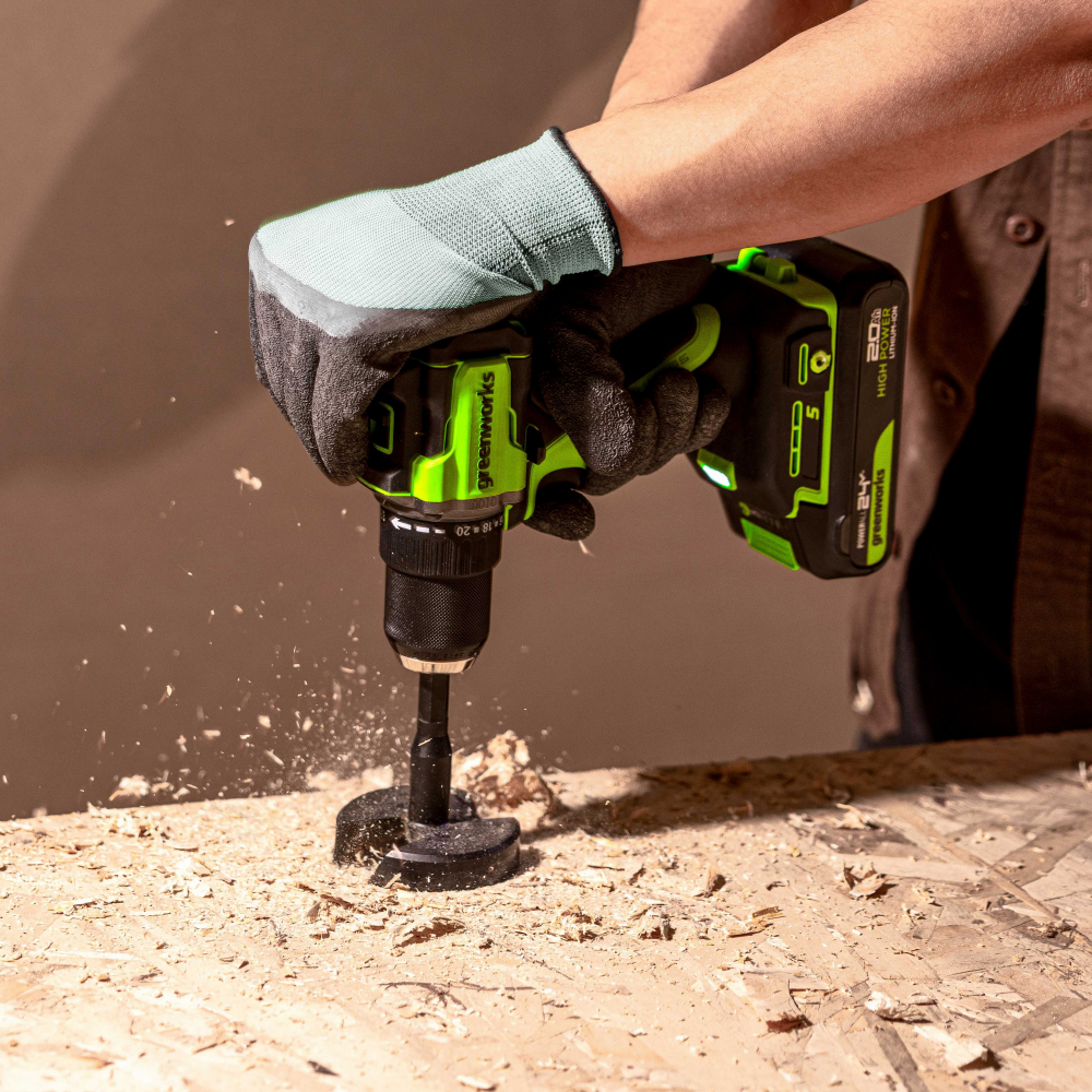 24V Дрель-шуруповерт акк.DD560,б/щет,30/60 Нм,13мм,Anti-kickback,1х2Ач,ЗУ,кор (3708407CUA) МОТОУДАЧА. Магазин мототехники и садового инвентаря с доставкой по всей России