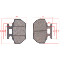 Колодки диск. тормоза зад.KAYO AT110,AU125/150/150CVT,перед.AU150/150CVT/180/200 МОТОУДАЧА. Магазин мототехники и садового инвентаря с доставкой по всей России