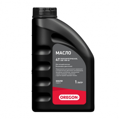 Масло всесезонное полусинтетическое для 4-тактных двигателей OREGON 4T SAE 10W-40 (1 л.) МОТОУДАЧА. Магазин мототехники и садового инвентаря с доставкой по всей России