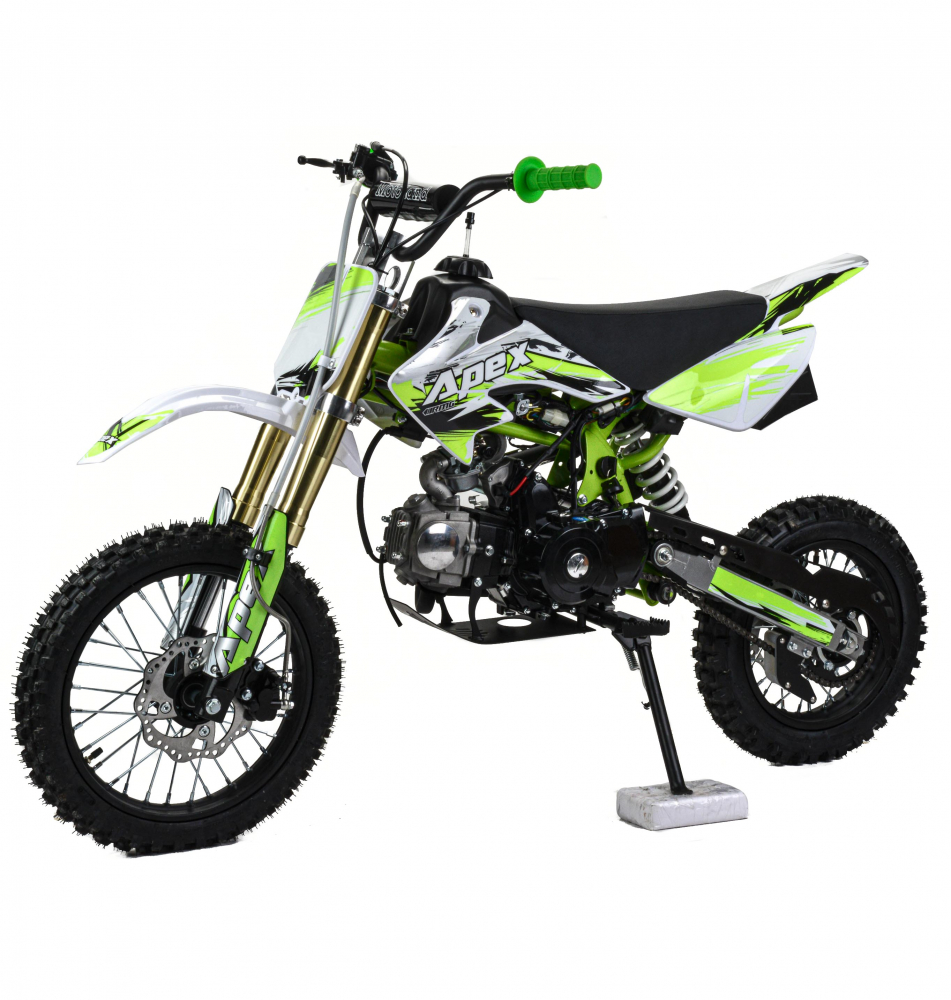 Питбайк Motoland 110 APEX10 E зеленый 14/12 МОТОУДАЧА. Магазин мототехники и садового инвентаря с доставкой по всей России