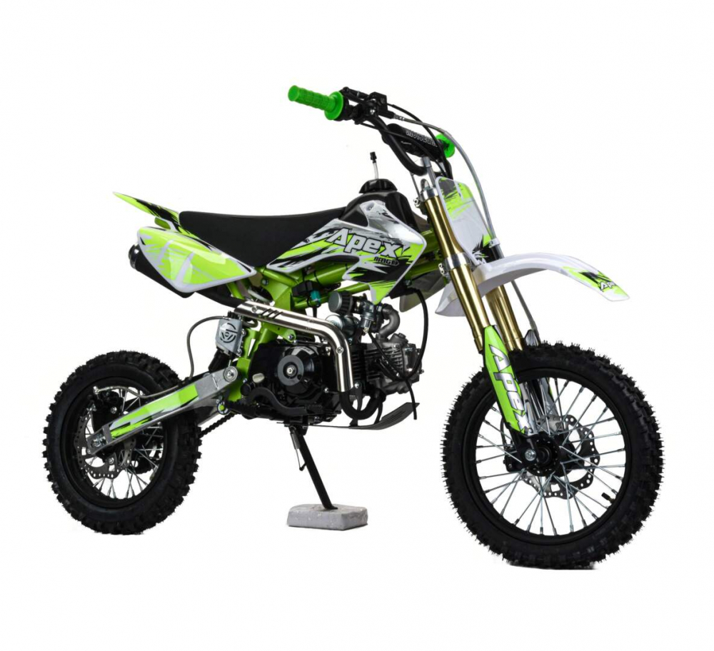 Питбайк Motoland 110 APEX10 E зеленый 14/12 МОТОУДАЧА. Магазин мототехники и садового инвентаря с доставкой по всей России