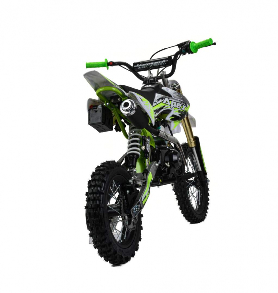 Питбайк Motoland 110 APEX10 E зеленый 14/12 МОТОУДАЧА. Магазин мототехники и садового инвентаря с доставкой по всей России