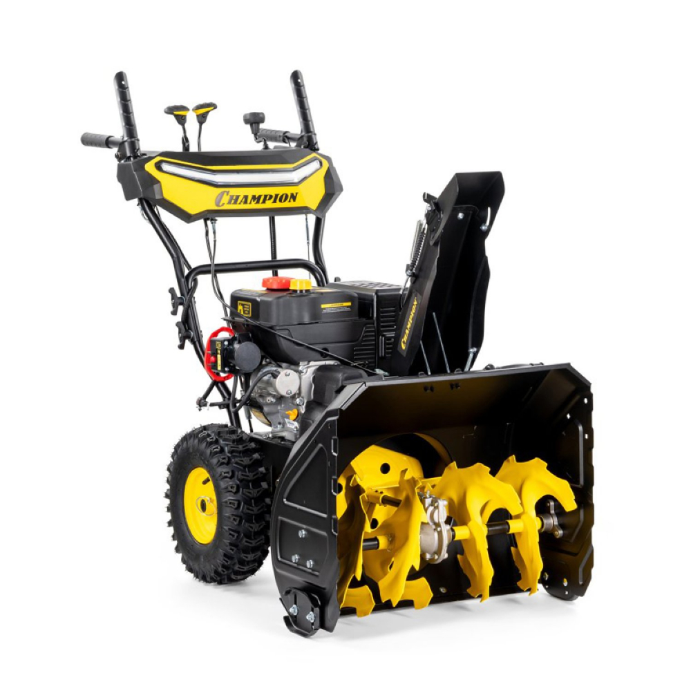 Снегоотбрасыватель CHAMPION ST763E (7лс,62см,6F/2R,колеса,3л,81кг,эл.стартер,фары,обогрев рук, зимн. МОТОУДАЧА. Магазин мототехники и садового инвентаря с доставкой по всей России