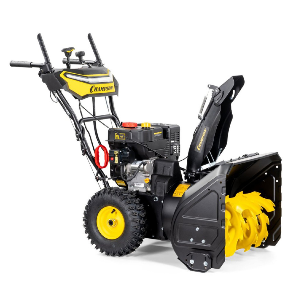 Снегоотбрасыватель CHAMPION ST763E (7лс,62см,6F/2R,колеса,3л,81кг,эл.стартер,фары,обогрев рук, зимн. МОТОУДАЧА. Магазин мототехники и садового инвентаря с доставкой по всей России