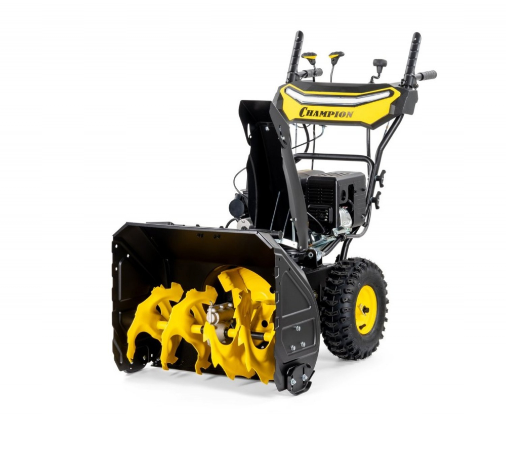 Снегоотбрасыватель CHAMPION ST763E (7лс,62см,6F/2R,колеса,3л,81кг,эл.стартер,фары,обогрев рук, зимн. МОТОУДАЧА. Магазин мототехники и садового инвентаря с доставкой по всей России