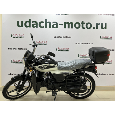 Мопед Альфа RX LUX 11 (2023г.) черный МОТОУДАЧА. Магазин мототехники и садового инвентаря с доставкой по всей России