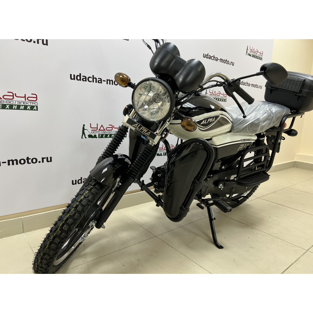Мопед Альфа RX LUX 11 (2023г.) черный МОТОУДАЧА. Магазин мототехники и садового инвентаря с доставкой по всей России