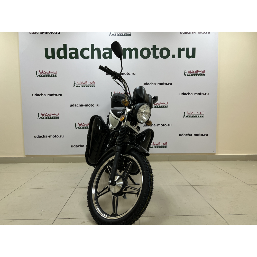Мопед Альфа RX LUX 11 (2023г.) черный МОТОУДАЧА. Магазин мототехники и садового инвентаря с доставкой по всей России
