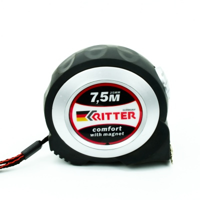Рулетка Ritter Comfort измерительная  7,5м х 25мм, автостоп, магнит, обрезиненная ударопрочная (60/6 МОТОУДАЧА. Магазин мототехники и садового инвентаря с доставкой по всей России