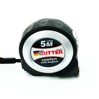 Рулетка Ritter Comfort измерительная  5м х 19мм, автостоп, магнит, обрезиненная ударопрочная (120/12 МОТОУДАЧА. Магазин мототехники и садового инвентаря с доставкой по всей России