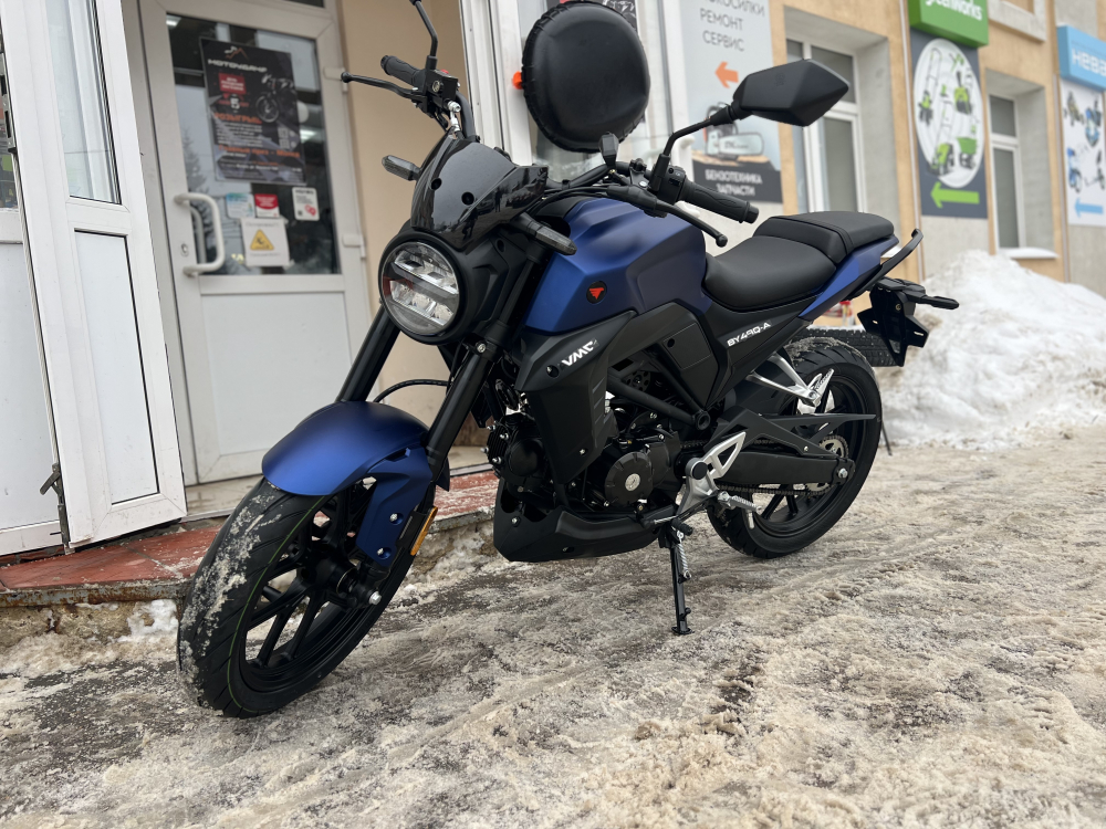 Мопед VMC GRACE CM48Q 48 см3 СЕРИЯ Y1250 LED-ф. /сиг пов./пан.приб;пер./зад диск.тор.) СИНИЙ МОТОУДАЧА. Магазин мототехники и садового инвентаря с доставкой по всей России