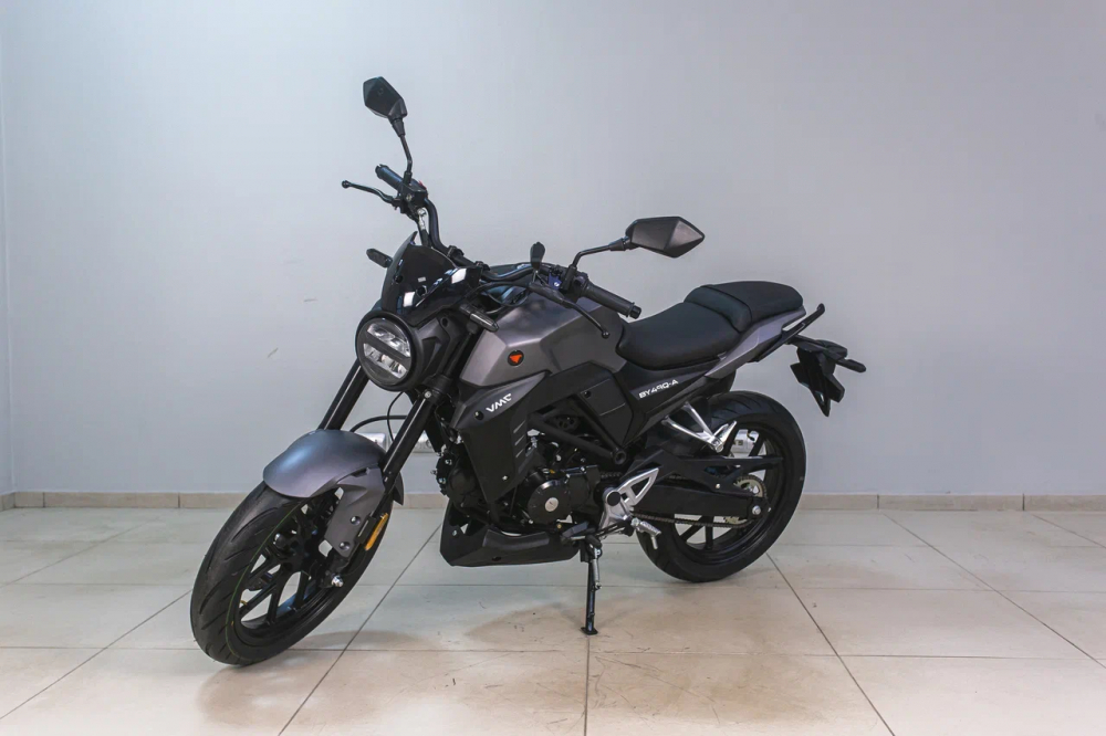 Мопед VMC GRACE CM48Q 48 см3 СЕРИЯ Y1250 LED-ф. /сиг пов./пан.приб;пер./зад диск.тор.) MATT GREY  МОТОУДАЧА. Магазин мототехники и садового инвентаря с доставкой по всей России