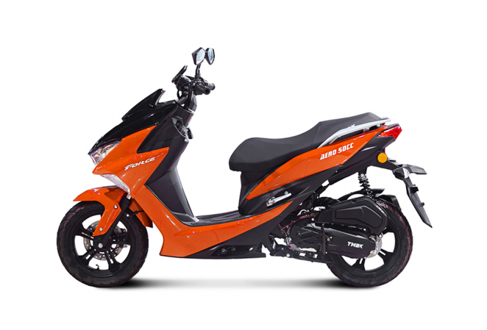 Скутер TMBK SCOOTER AERO 50cc Orange/Black МОТОУДАЧА. Магазин мототехники и садового инвентаря с доставкой по всей России