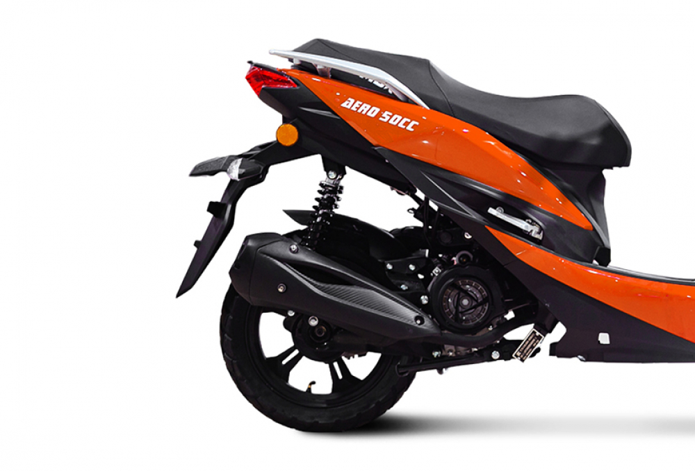 Скутер TMBK SCOOTER AERO 50cc Orange/Black МОТОУДАЧА. Магазин мототехники и садового инвентаря с доставкой по всей России