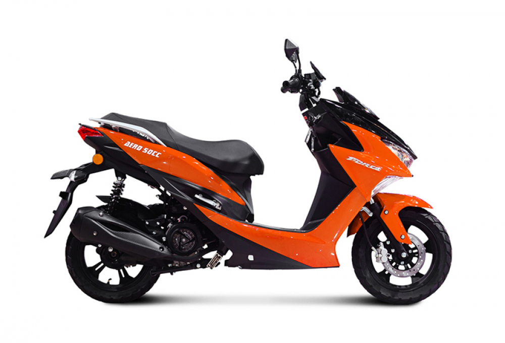 Скутер TMBK SCOOTER AERO 50cc Orange/Black МОТОУДАЧА. Магазин мототехники и садового инвентаря с доставкой по всей России