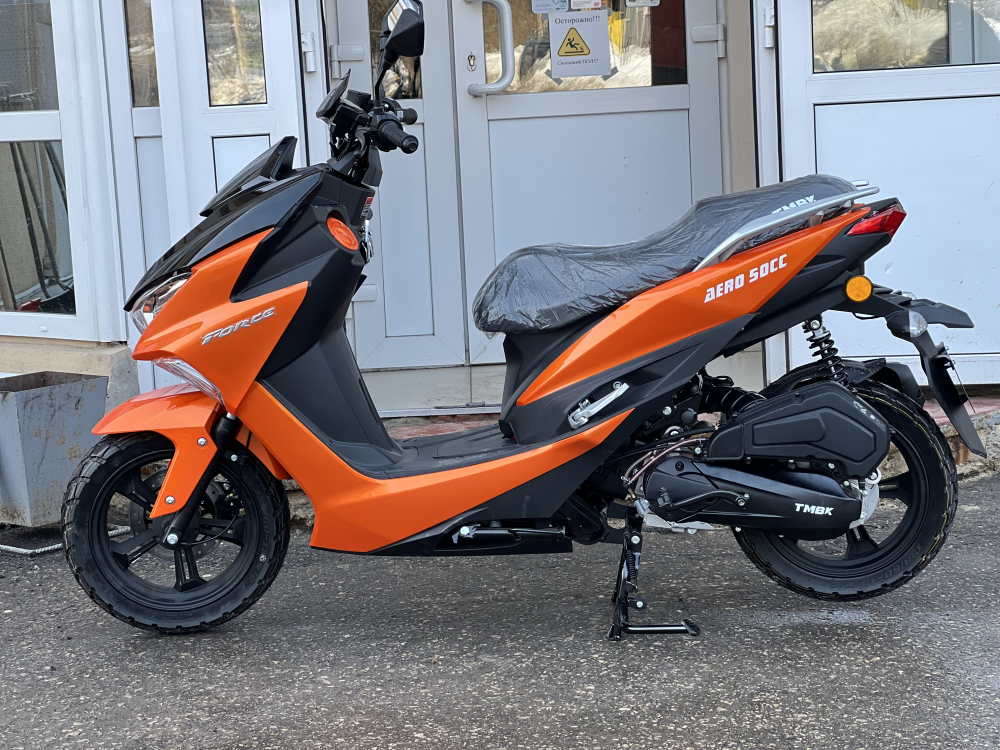Скутер TMBK SCOOTER AERO 50cc Orange/Black МОТОУДАЧА. Магазин мототехники и садового инвентаря с доставкой по всей России