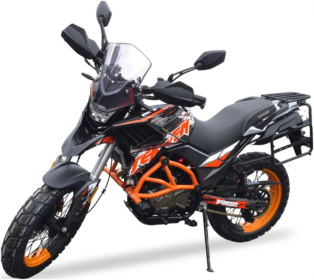 МОТОЦИКЛ FUEGO TEKKEN 3.0 (ОРАНЖЕВО-СЕРЫЙ) МОТОУДАЧА. Магазин мототехники и садового инвентаря с доставкой по всей России