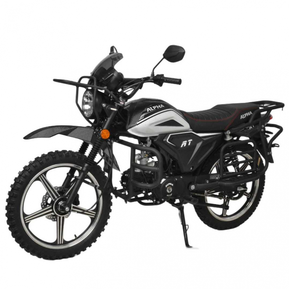 Мопед Motoland Альфа RT Forester 11 (LM48-B) черный (А) МОТОУДАЧА. Магазин мототехники и садового инвентаря с доставкой по всей России