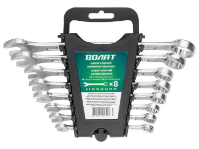 Набор ключей комбинир. 8-19мм 8шт ВОЛАТ МОТОУДАЧА. Магазин мототехники и садового инвентаря с доставкой по всей России