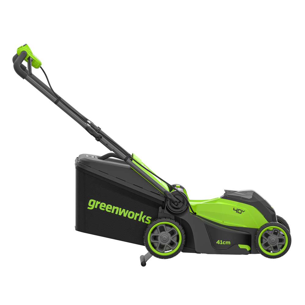 Газонокосилка аккумуляторная Greenworks GD40LM411, 40V, бесщеточная, 41 см, c 1хАКБ 4Ач и ЗУ МОТОУДАЧА. Магазин мототехники и садового инвентаря с доставкой по всей России