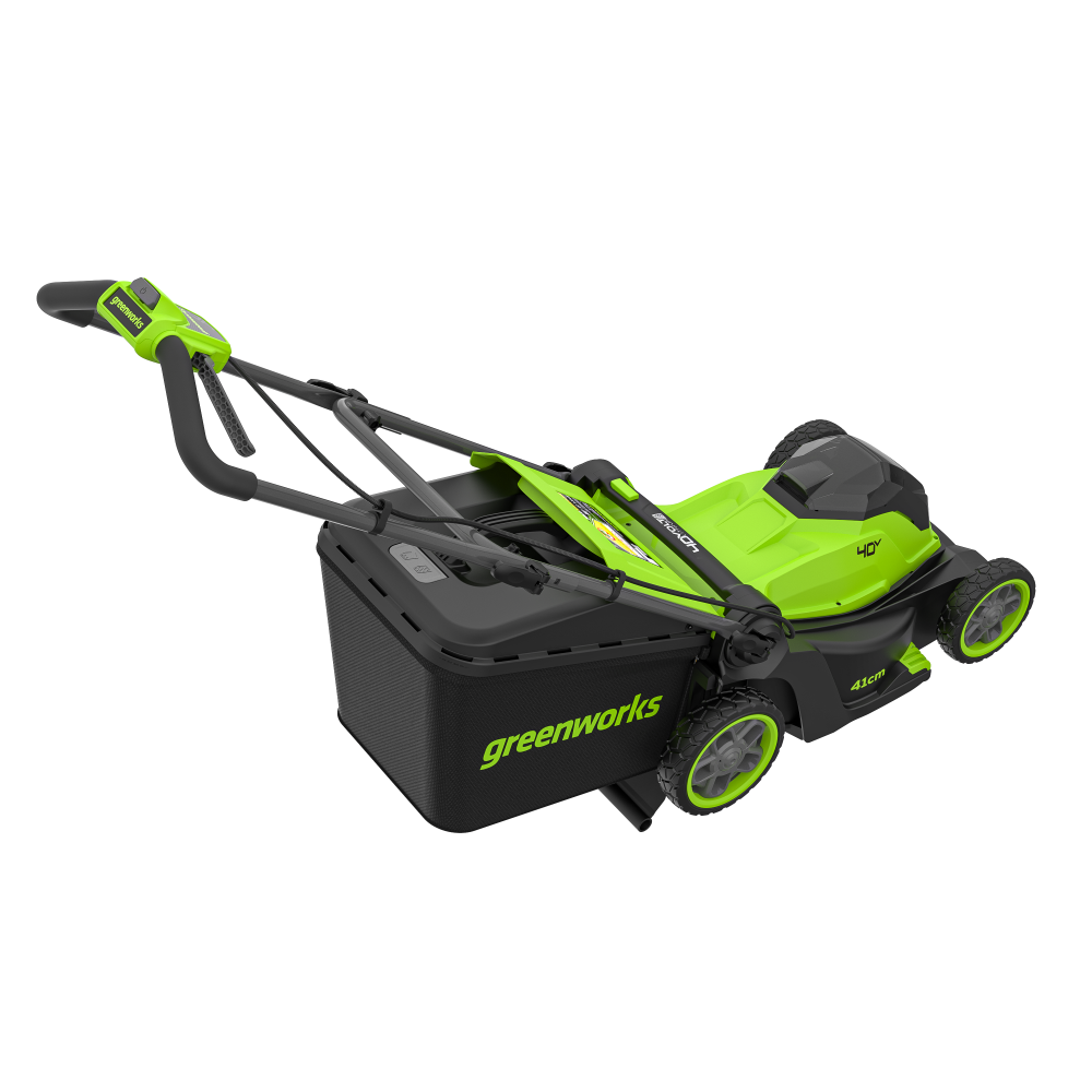 Газонокосилка аккумуляторная Greenworks GD40LM411, 40V, бесщеточная, 41 см, c 1хАКБ 4Ач и ЗУ МОТОУДАЧА. Магазин мототехники и садового инвентаря с доставкой по всей России