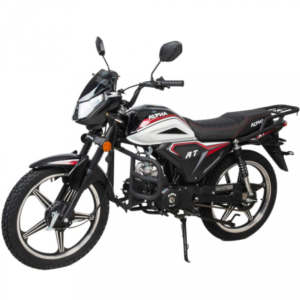 Мопед Motoland Альфа RT 11 (LM48-B) черный  (A) МОТОУДАЧА. Магазин мототехники и садового инвентаря с доставкой по всей России