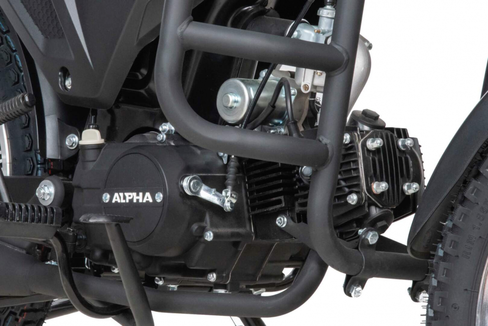 Мопед Motoland Альфа RT 11 (LM48-B) черный  (A) МОТОУДАЧА. Магазин мототехники и садового инвентаря с доставкой по всей России