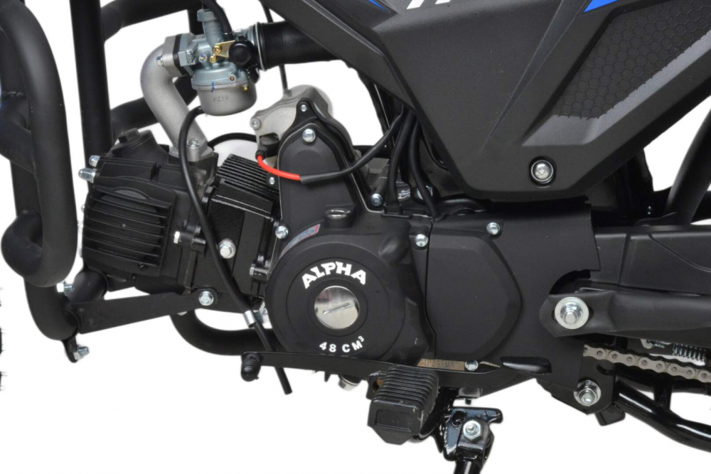 Мопед Motoland Альфа RT Forester 11 (LM48-B) синий (A) МОТОУДАЧА. Магазин мототехники и садового инвентаря с доставкой по всей России