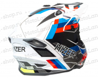 Шлем мото кроссовый HIZER J6801 №8 (XXL) ADVENTURE МОТОУДАЧА. Магазин мототехники и садового инвентаря с доставкой по всей России