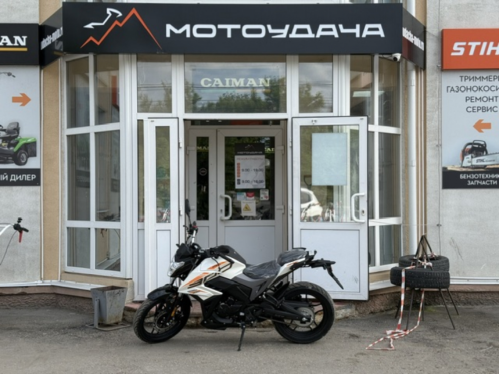 Мотоцикл ATAKI BATLLO (4T PR300 PRO 17/17 2026) ПТС белый МОТОУДАЧА. Магазин мототехники и садового инвентаря с доставкой по всей России