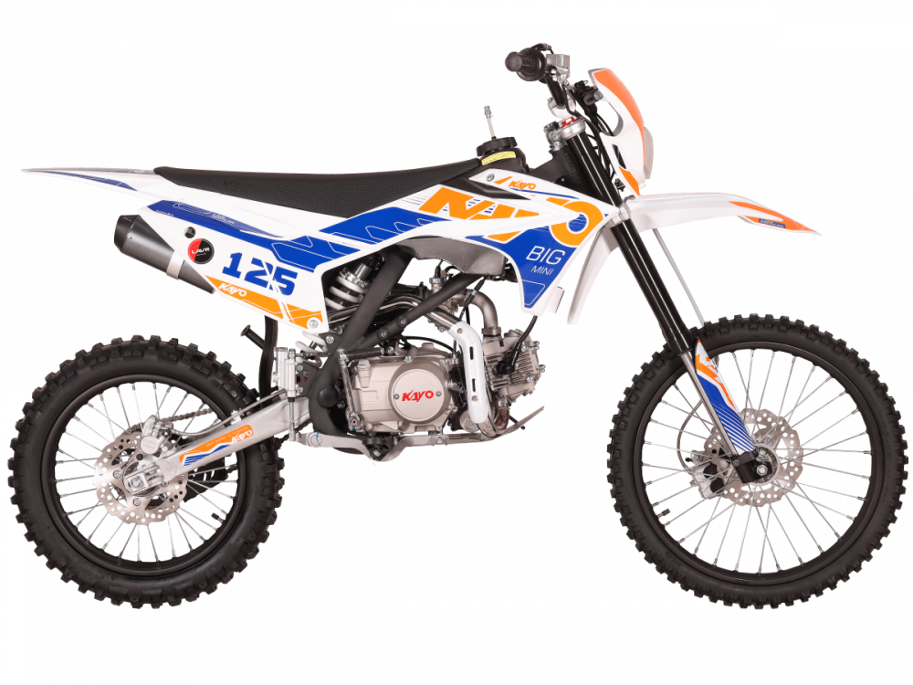 Питбайк KAYO BIG-MINI K125EM 19/16 TT (механ.сцепл.,эл. стартер)  МОТОУДАЧА. Магазин мототехники и садового инвентаря с доставкой по всей России