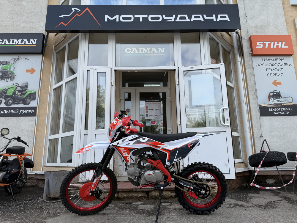 Питбайк KAYO BIG-MINI LUX K140EM 19/16 TT(механ. сцепл., эл.cтартер 2026 г.) МОТОУДАЧА. Магазин мототехники и садового инвентаря с доставкой по всей России