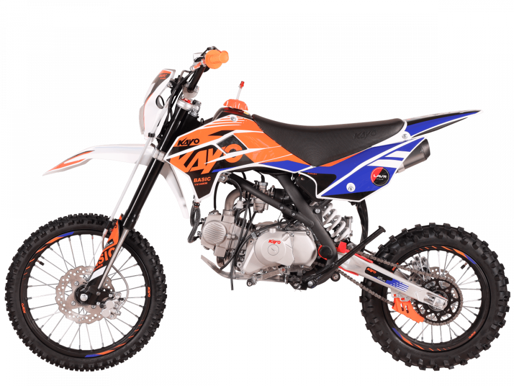 Питбайк KAYO BASIC YX140EM 17/14 KRZ (механ.сцепл., эл. стартер 2026 г.) МОТОУДАЧА. Магазин мототехники и садового инвентаря с доставкой по всей России