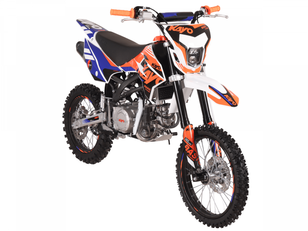 Питбайк KAYO BASIC YX140EM 17/14 KRZ (механ.сцепл., эл. стартер 2026 г.) МОТОУДАЧА. Магазин мототехники и садового инвентаря с доставкой по всей России