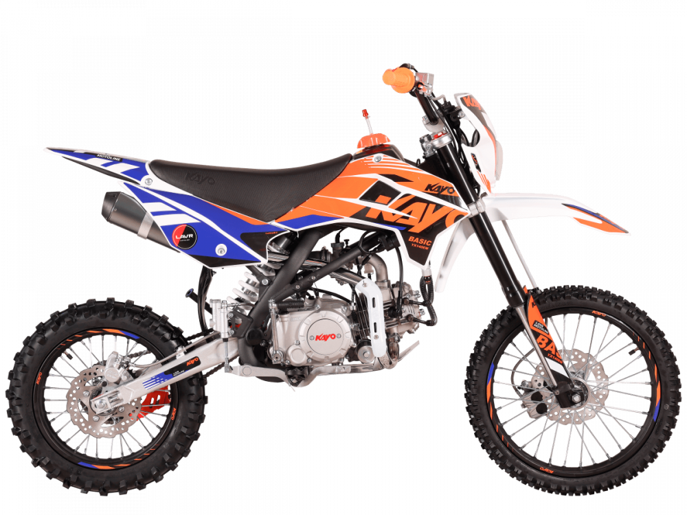 Питбайк KAYO BASIC YX140EM 17/14 KRZ (механ.сцепл., эл. стартер 2026 г.) МОТОУДАЧА. Магазин мототехники и садового инвентаря с доставкой по всей России