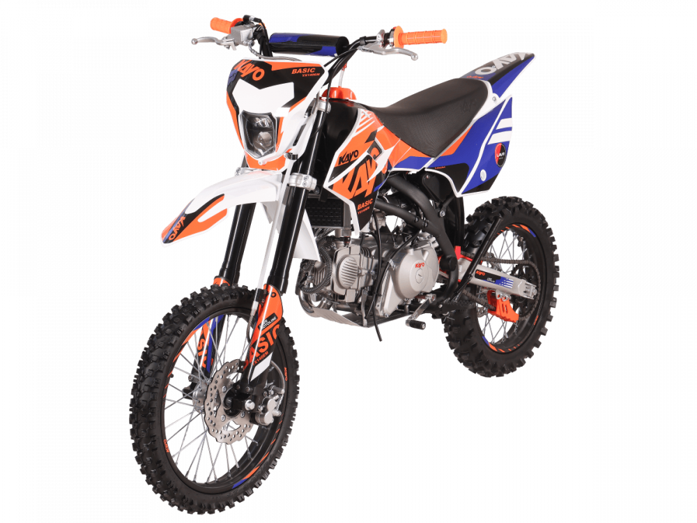 Питбайк KAYO BASIC YX140EM 17/14 KRZ (механ.сцепл., эл. стартер 2026 г.) МОТОУДАЧА. Магазин мототехники и садового инвентаря с доставкой по всей России