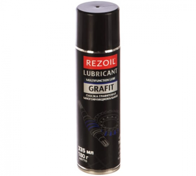 Смазка  REZOIL GRAFIT графитовая; аэрозоль, 335 мл МОТОУДАЧА. Магазин мототехники и садового инвентаря с доставкой по всей России