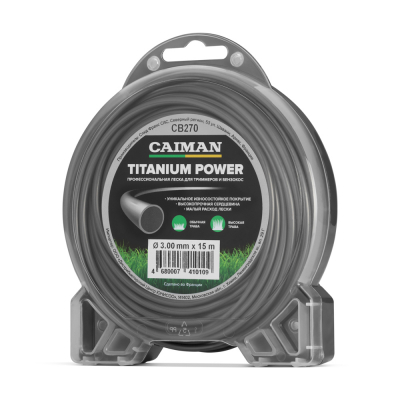 Профессиональная леска Caiman Titanium Power 3,0 мм/15 м МОТОУДАЧА. Магазин мототехники и садового инвентаря с доставкой по всей России