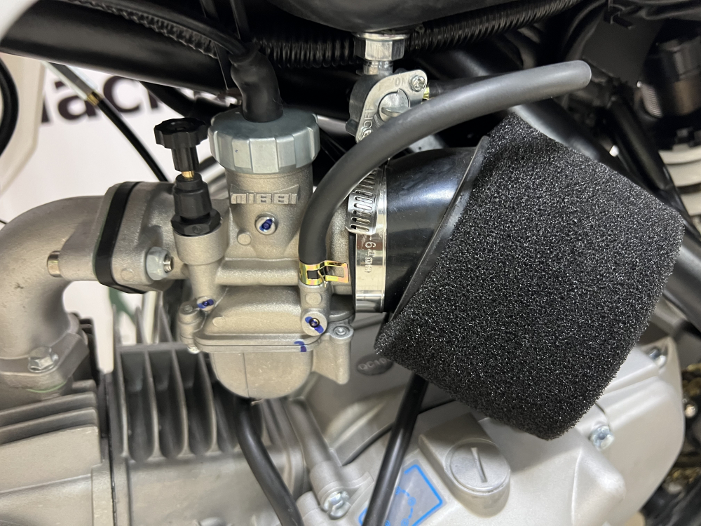 Питбайк MOTAX MX 140 (17/14) черный-белый-синий МОТОУДАЧА. Магазин мототехники и садового инвентаря с доставкой по всей России