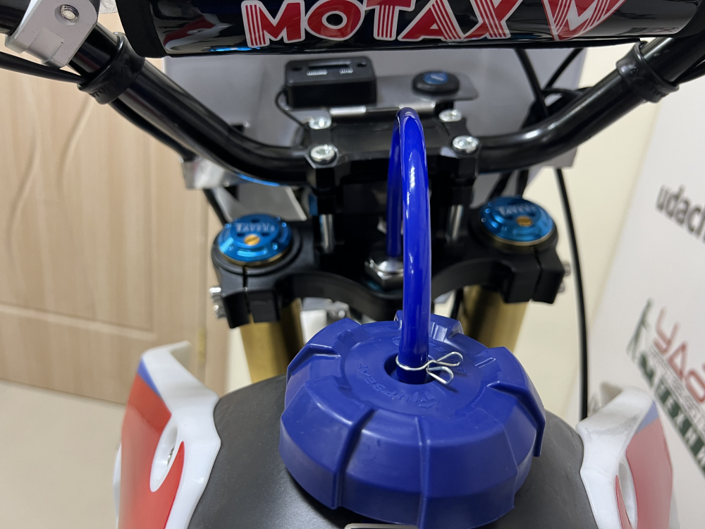 Питбайк MOTAX MX 140 (17/14) черный-белый-синий МОТОУДАЧА. Магазин мототехники и садового инвентаря с доставкой по всей России