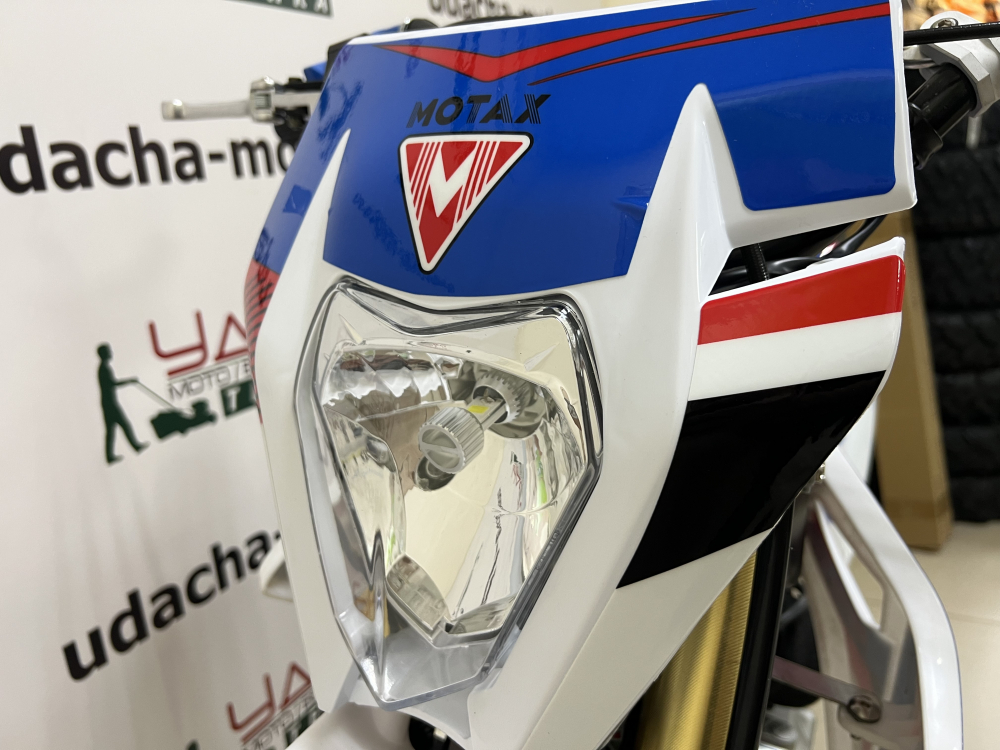 Питбайк MOTAX MX 125 (17/14) черный-белый-синий МОТОУДАЧА. Магазин мототехники и садового инвентаря с доставкой по всей России