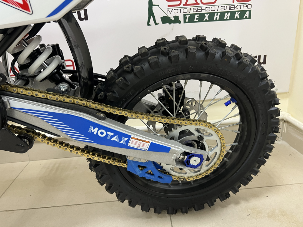 Питбайк MOTAX MX 125 (17/14) черный-белый-синий МОТОУДАЧА. Магазин мототехники и садового инвентаря с доставкой по всей России
