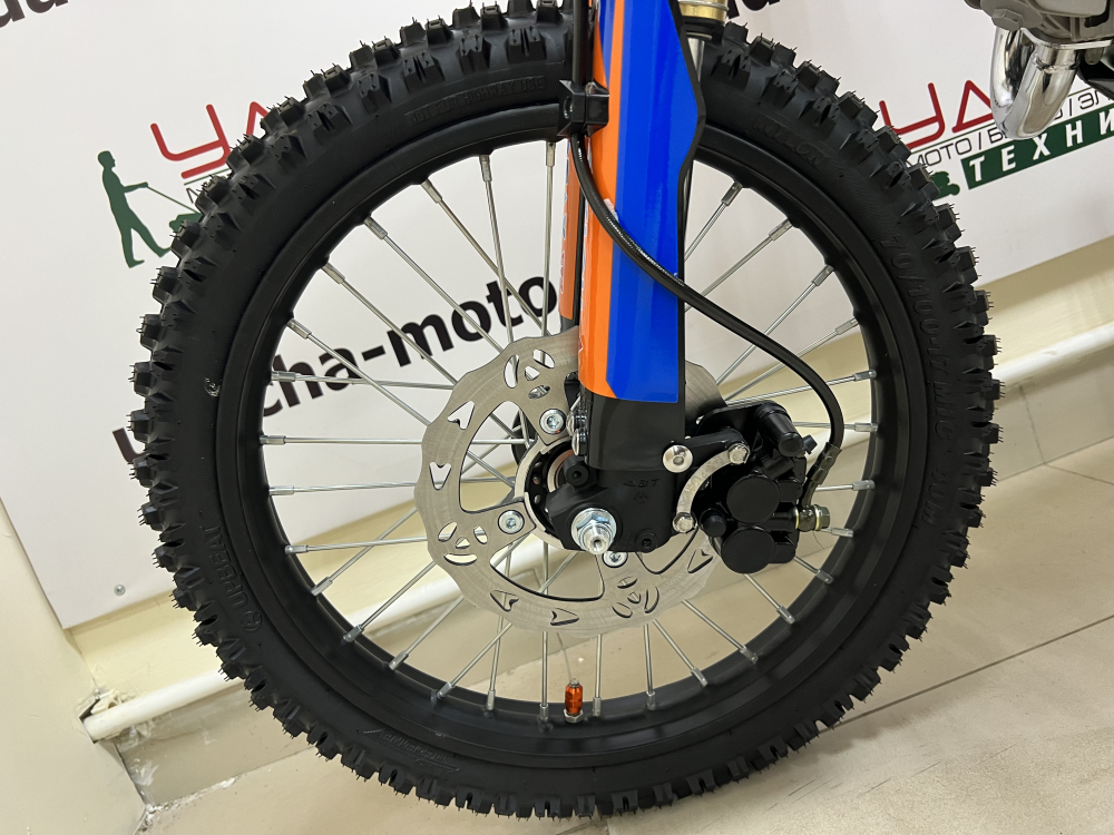 Питбайк MOTAX MX 125 (17/14) черный-белый-оранжевый МОТОУДАЧА. Магазин мототехники и садового инвентаря с доставкой по всей России