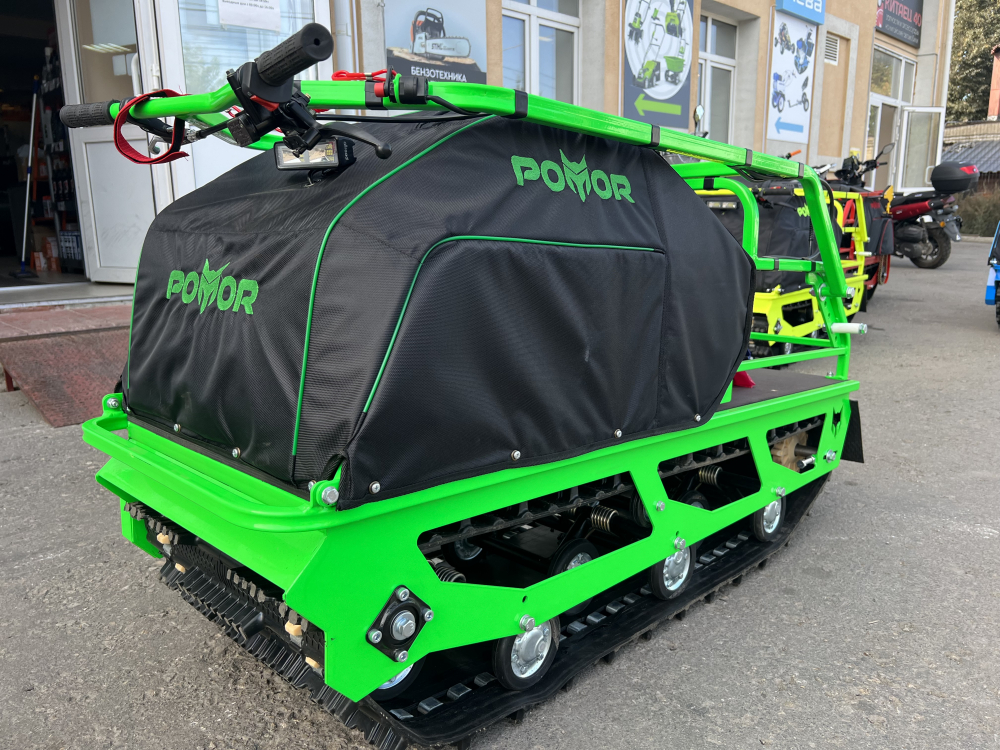 Мотобуксировщик POMOR M 500 NT PRO K15 Салатовый Реверс редуктор Вывод реверса на руль Гидравлически МОТОУДАЧА. Магазин мототехники и садового инвентаря с доставкой по всей России