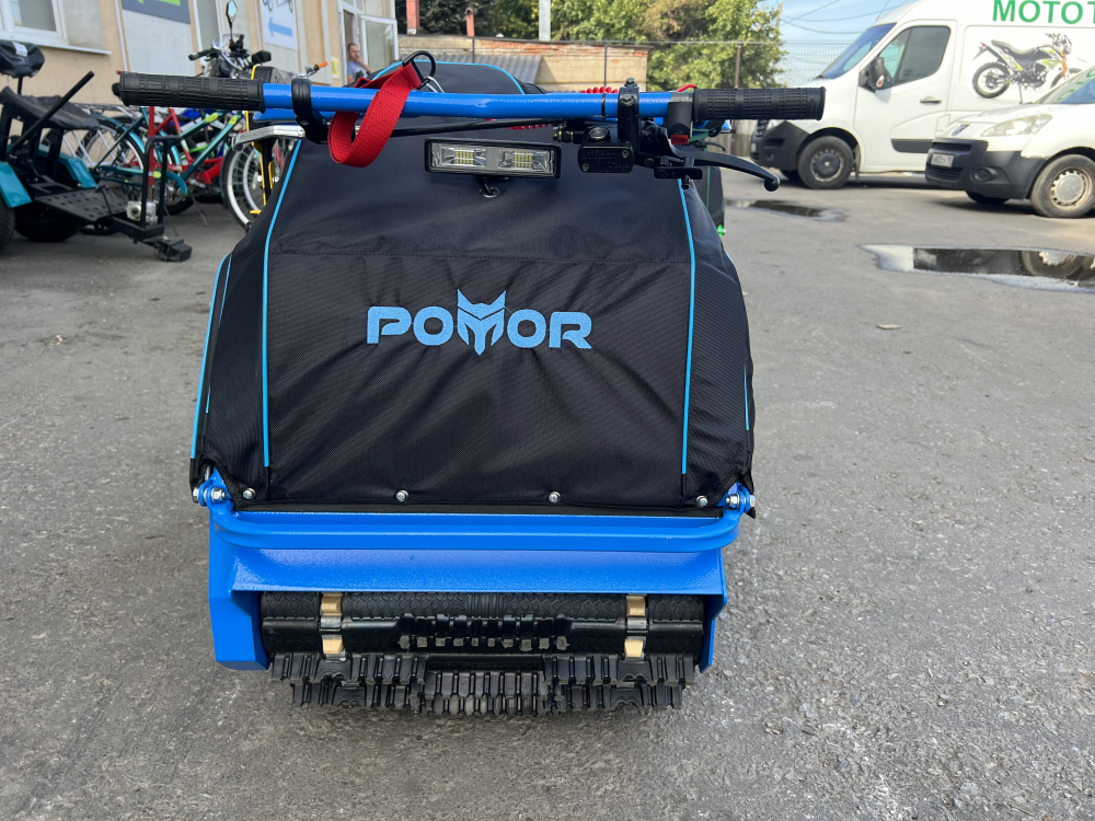 Мотобуксировщик POMOR M 500 NT PRO K18 Небесно-Синий Реверс редуктор Вывод реверса на руль Гидравлич МОТОУДАЧА. Магазин мототехники и садового инвентаря с доставкой по всей России